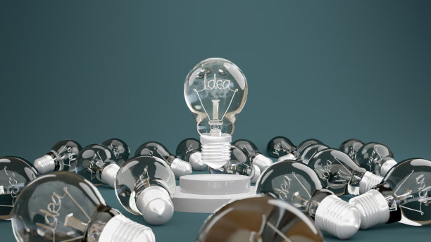 以蓝色为背景，以能量和创新为理念。图片下载