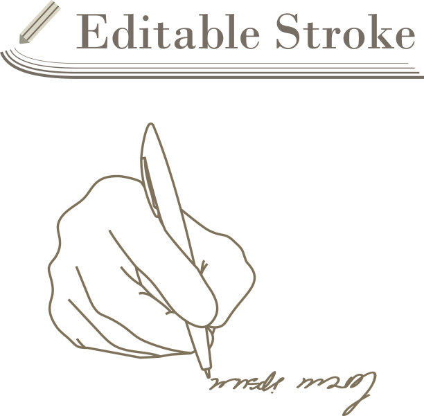 签字的手图标图片下载