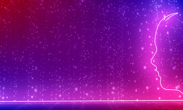 一个女性头部的剪影。图片下载