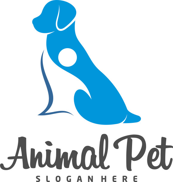 爱护宠物标志狗猫动物模板设计图片下载
