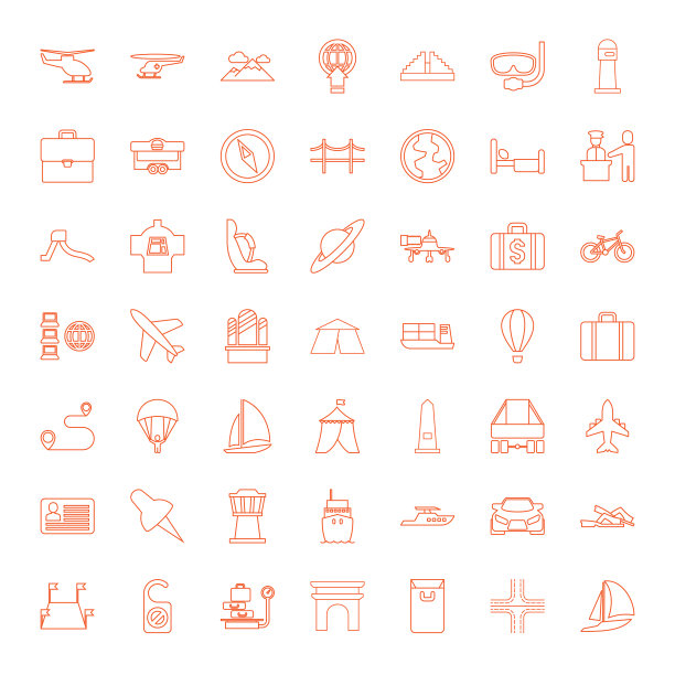 49旅行图标图片下载