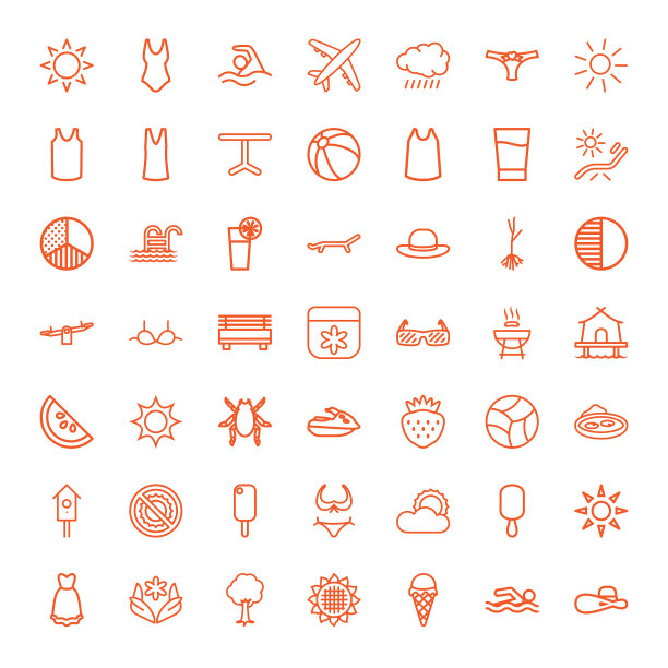 49个夏天图标图片下载