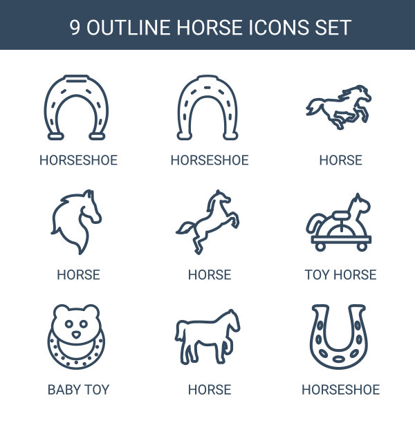 马的图标图片下载