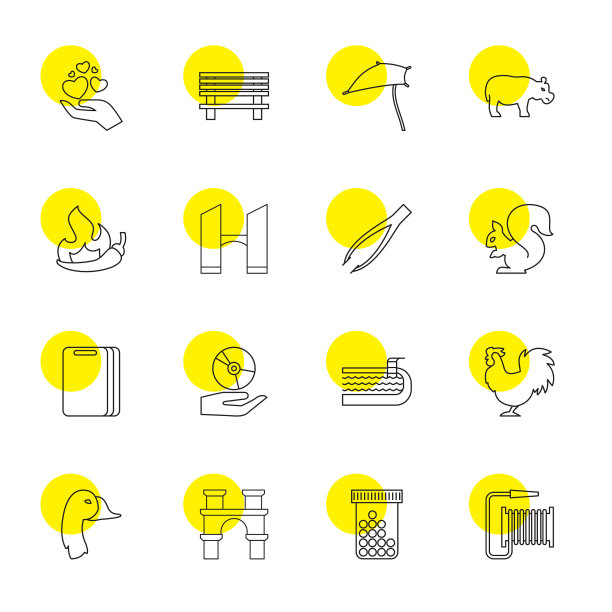 16个标志图标图片下载