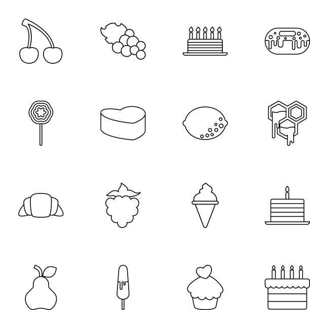 甜点的图标图片下载