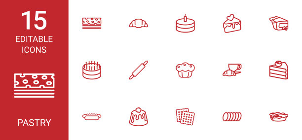 15糕点图标图片下载