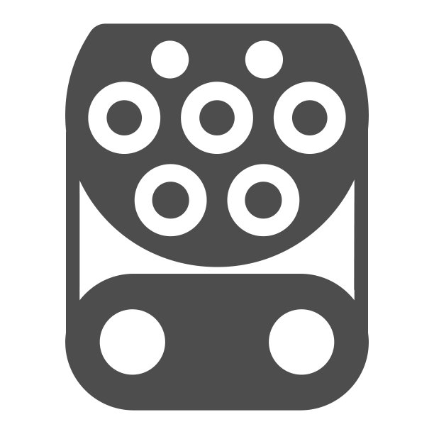 CCS充电器固体图标，电动汽车概念，电动汽车充电插头标志在白色背景，充电插头类型SAE图标字形风格的移动和网页设计。矢量图形。图片下载