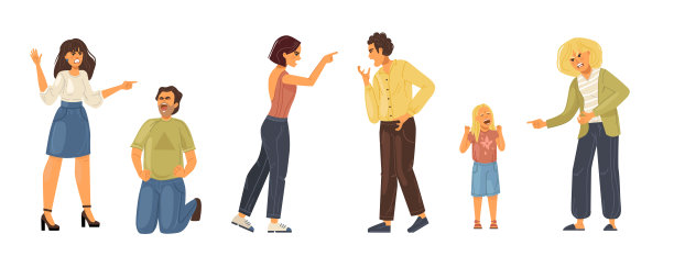 愤怒的人的人。同事冲突，分歧，消极情绪，侵略性的情感关系。老人吵架，夫妻吵架，丈夫吵架，妻子吵架，朋友吵架图片下载