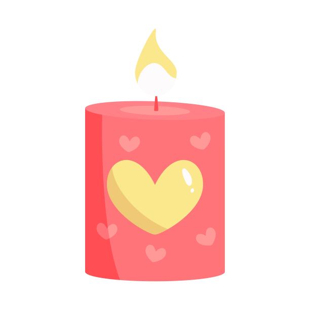 孤独可爱的浪漫蜡烛图片下载