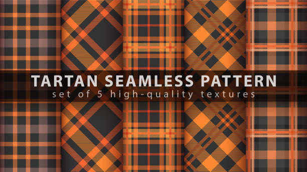 设置经典格子无缝图案。图片下载