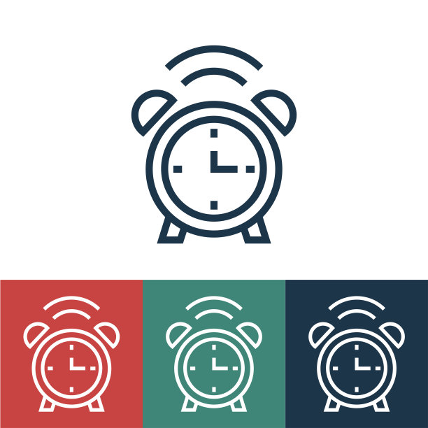 带报警的线性矢量图标图片下载