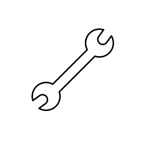 黑色的轮廓扳手线图标。修理概念或插图，工具符号符号。时尚的平面风格孤立的标志应用程序，平面设计，信息图，网站，用户界面，用户体验。向量EPS 10图片下载