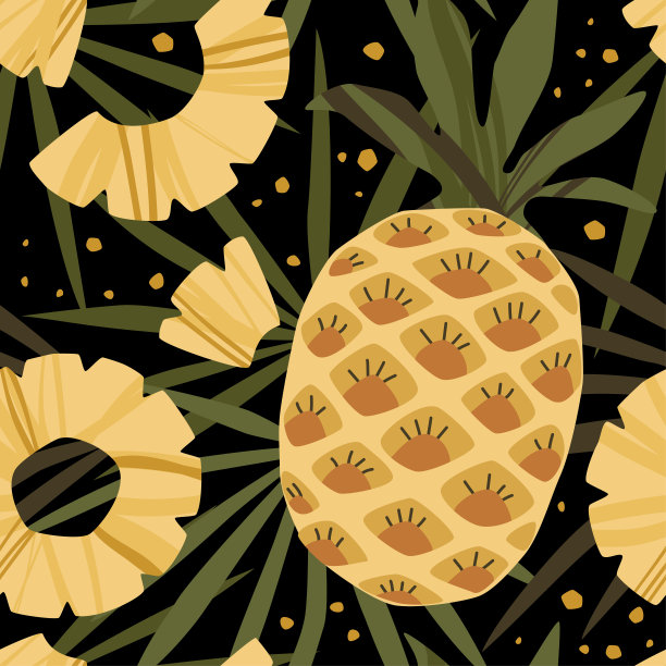 菠萝无缝模式图片下载