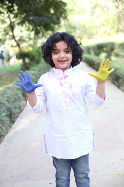 印度-彩色胡里节图片下载