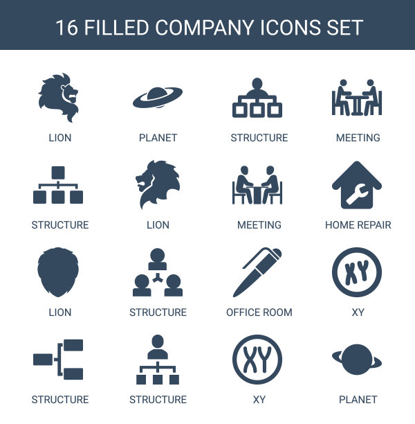 16个公司图标图片下载
