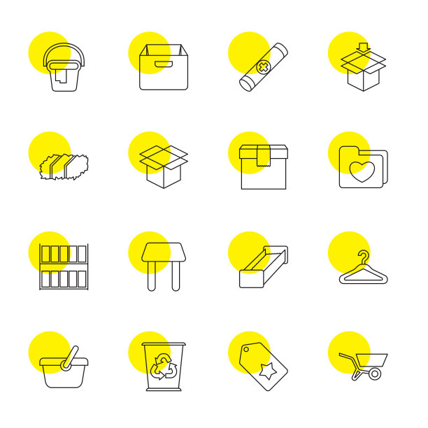 16个空图标图片下载