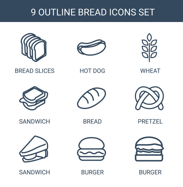 9面包图标图片下载