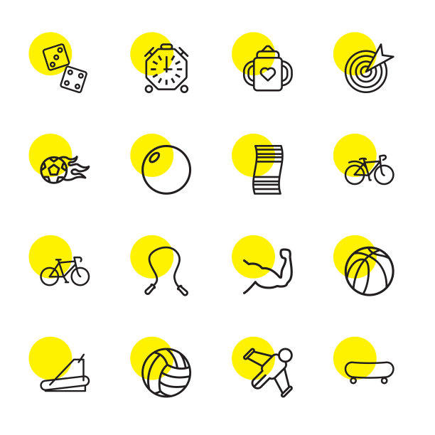 16个体育图标图片下载