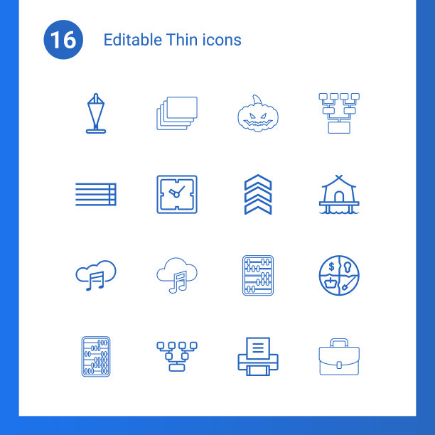 薄的图标图片下载