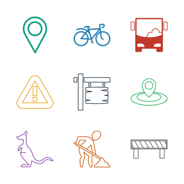 9路图标图片下载