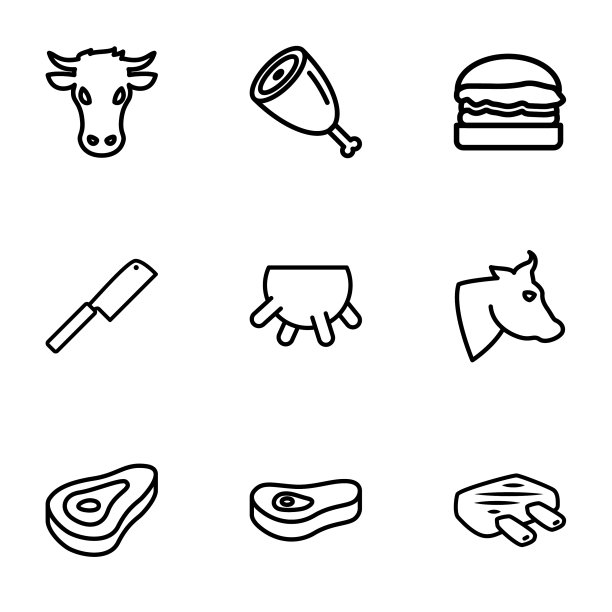 9牛肉图标图片下载