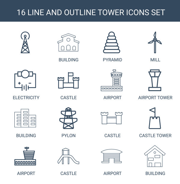 塔图标图片下载