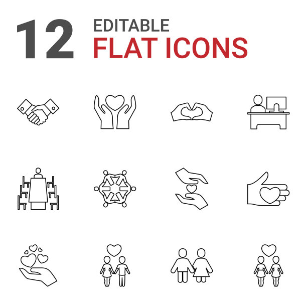 在一起的图标图片下载