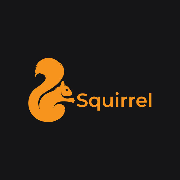 松鼠标志设计模板图片下载