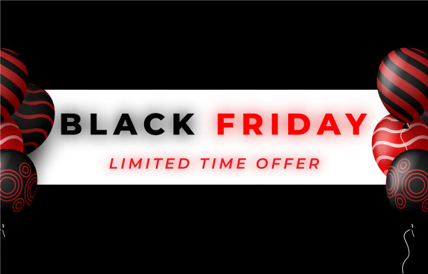 黑色星期五的促销海报，红色和黑色图片下载