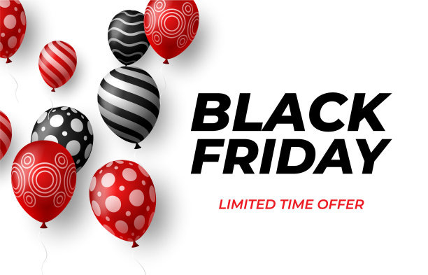 黑色星期五的促销海报，红色和黑色图片下载
