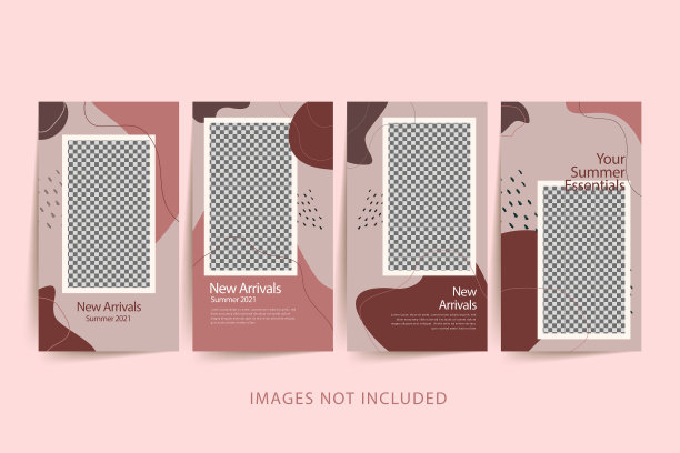 时尚女性社交媒体模板色彩缤纷图片下载