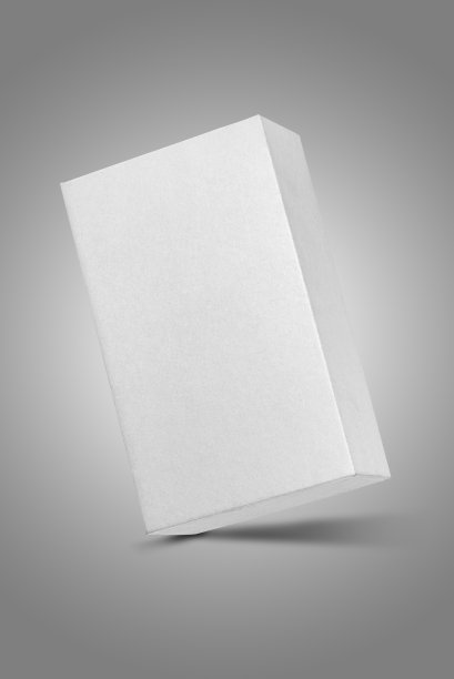 工作室拍摄的一个漂浮的小白盒图片下载