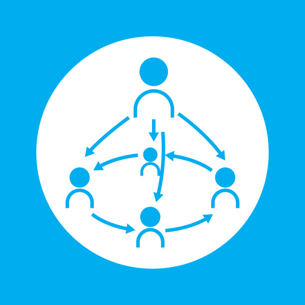 业务团队平面图标业务网络工作图片下载