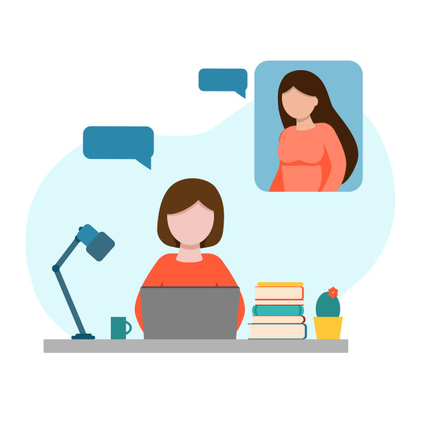 一个女孩坐在桌子旁，手提电脑图片下载