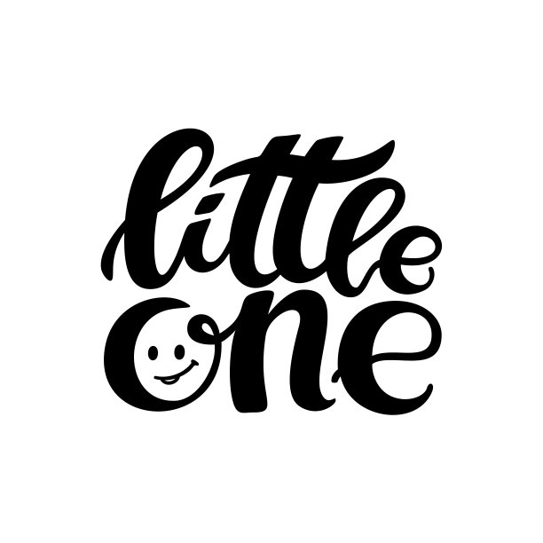 小一字题词积极的引用，激励和鼓舞的短语。黑色插图孤立在白色背景上。用于照片叠加，贺卡，t恤印刷，海报。向量图片下载