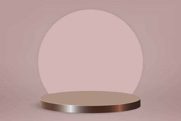3d最小场景与白色讲台化妆品图片下载
