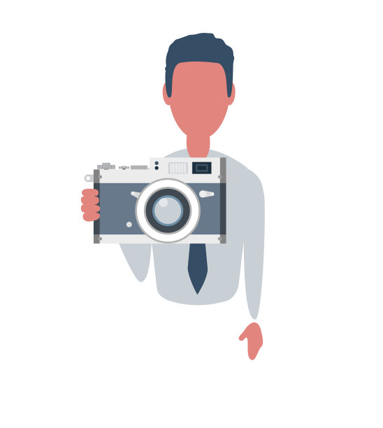 新潮的商人或职员男性角色图片下载