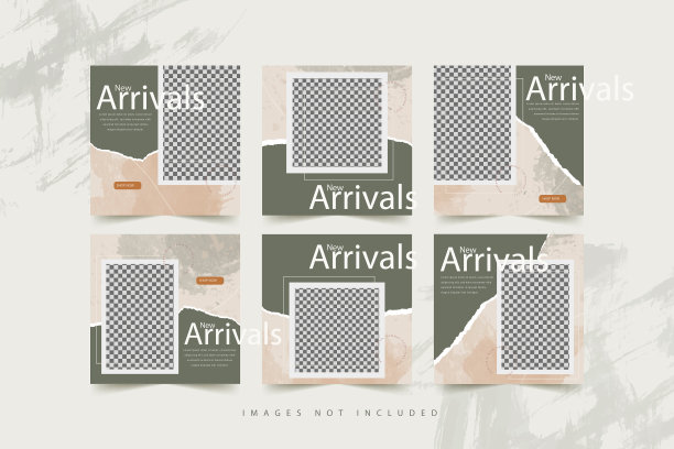 时尚的社交媒体发布个人模板图片下载