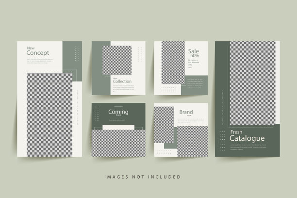 时尚的社交媒体发布个人模板图片下载