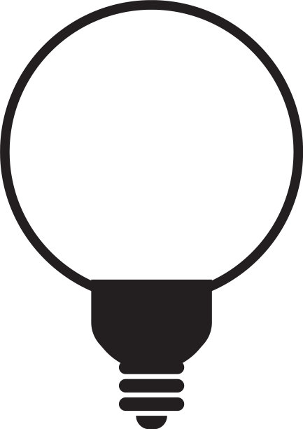 Led灯图标设计模板隔离图片下载