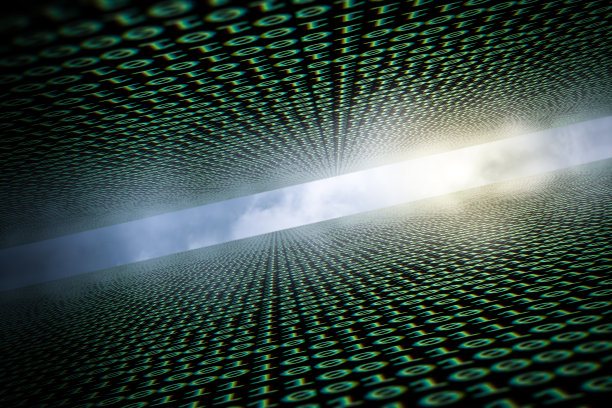 数据峡谷与天空的视野图片下载