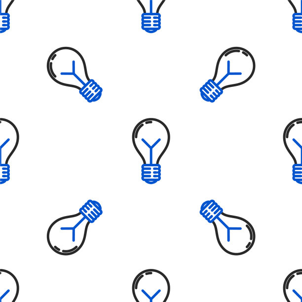 线灯泡与概念概念图标隔离图片下载