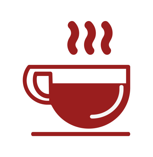 咖啡杯图标红线图片下载