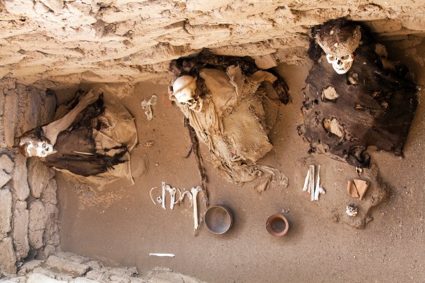 纳斯卡或纳斯卡文明的乔奇拉墓地图片下载