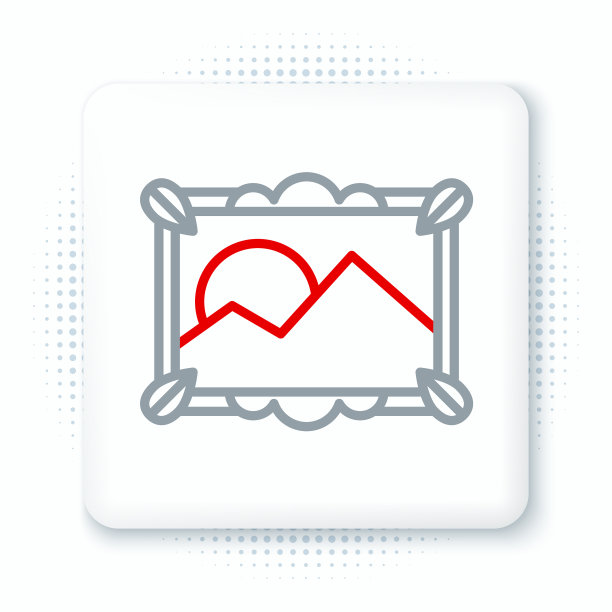 线图片风景图标孤立在白色图片下载