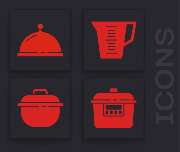 用慢炖锅盛上食物图片下载