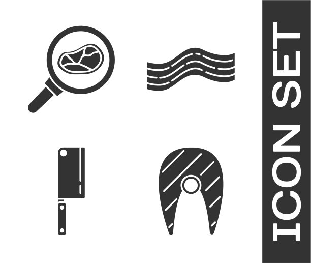 放鱼排、牛排、肉在煎锅里图片下载