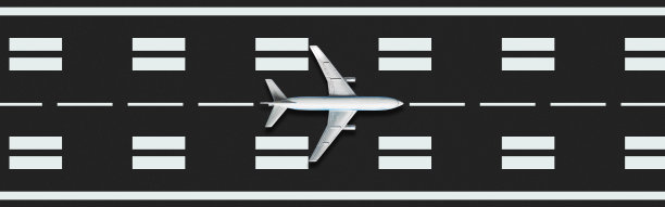 抽象飞机准备在跑道上起飞图片下载