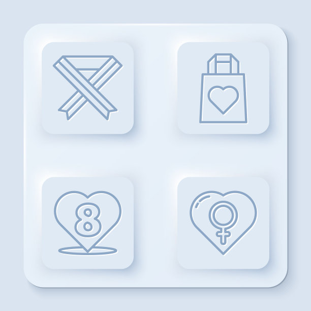 设乳腺癌认知丝带购物行图片下载