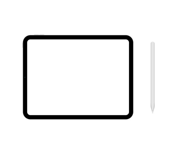 平板样板白色钢笔模板TAB图片下载